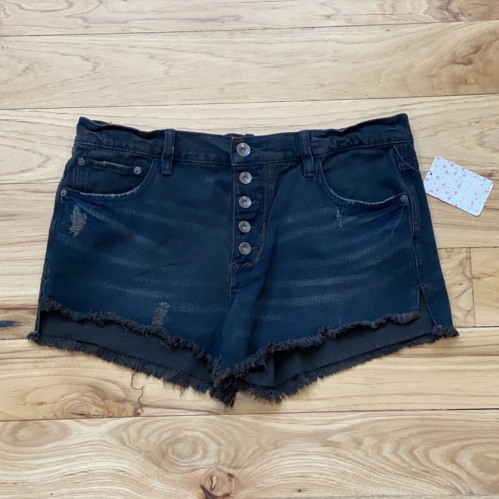 Free People Cut Off Denim Shorts